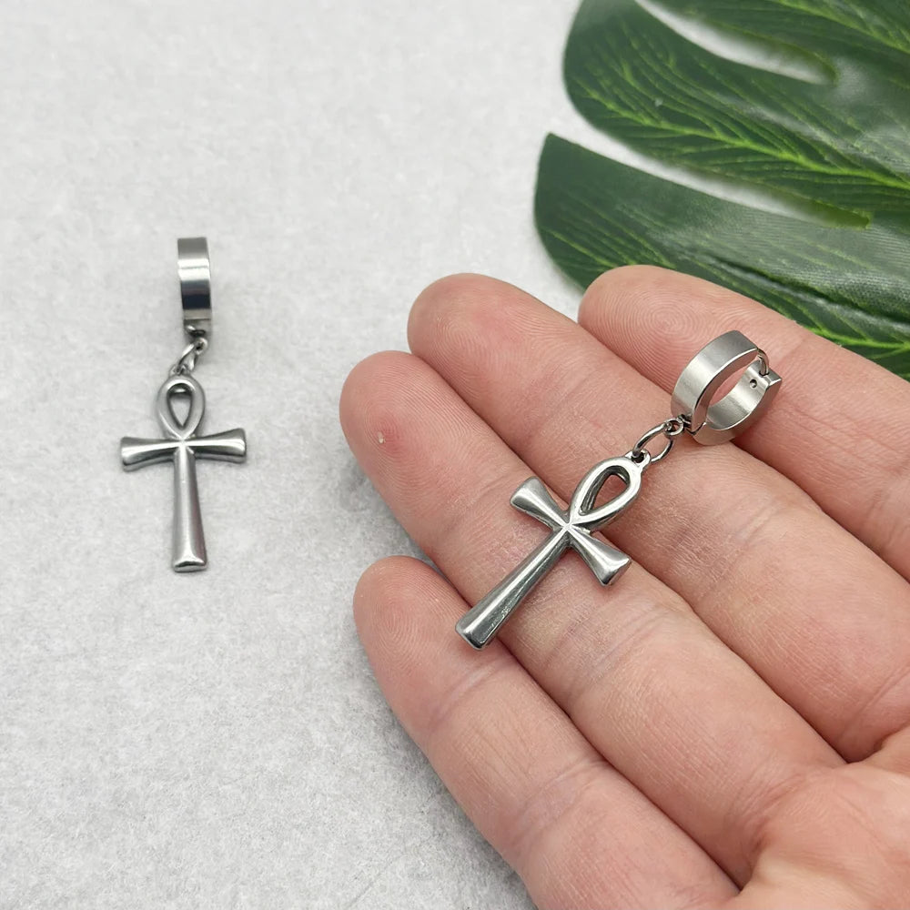 Pendientes Colgantes Cruz de Ankh 1