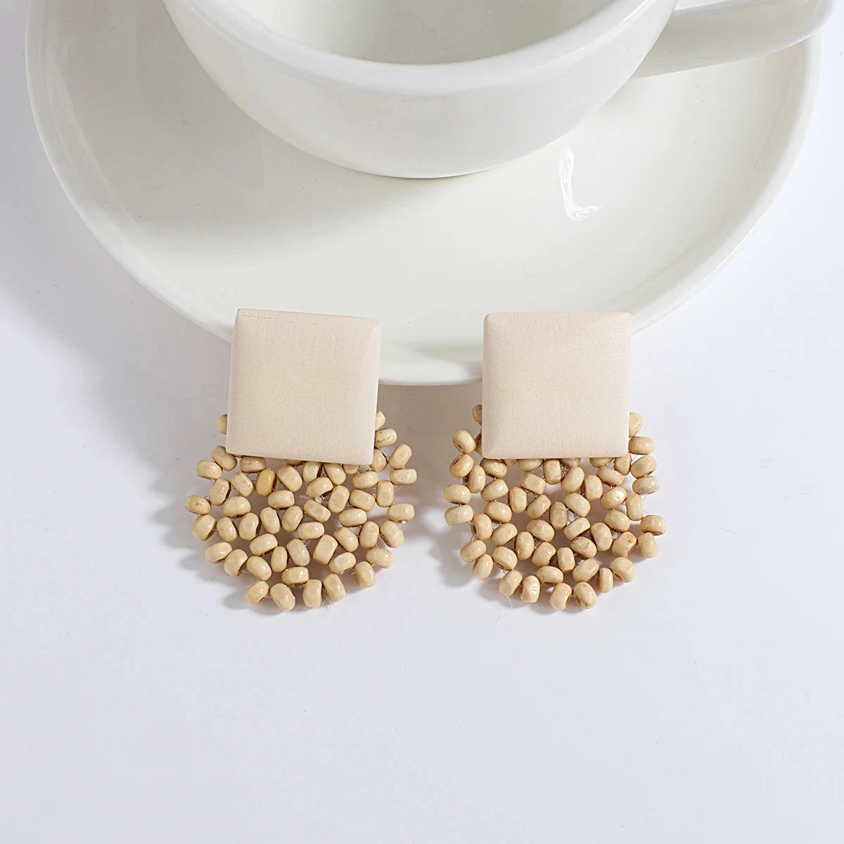 Pendientes Colgantes de Estilo Bohemio Efecto Natural 