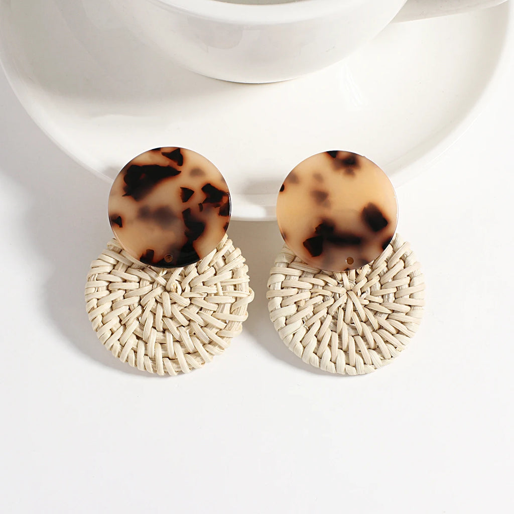 Pendientes Colgantes de Estilo Bohemio Efecto Natural 