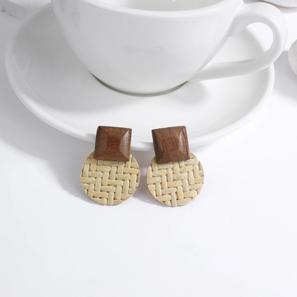 Pendientes Colgantes de Estilo Bohemio Efecto Natural 