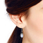 Pendientes Colgantes y Circonita Piedra de Luna 2