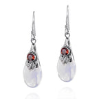 Pendientes Colgantes y Circonita Piedra de Luna 3