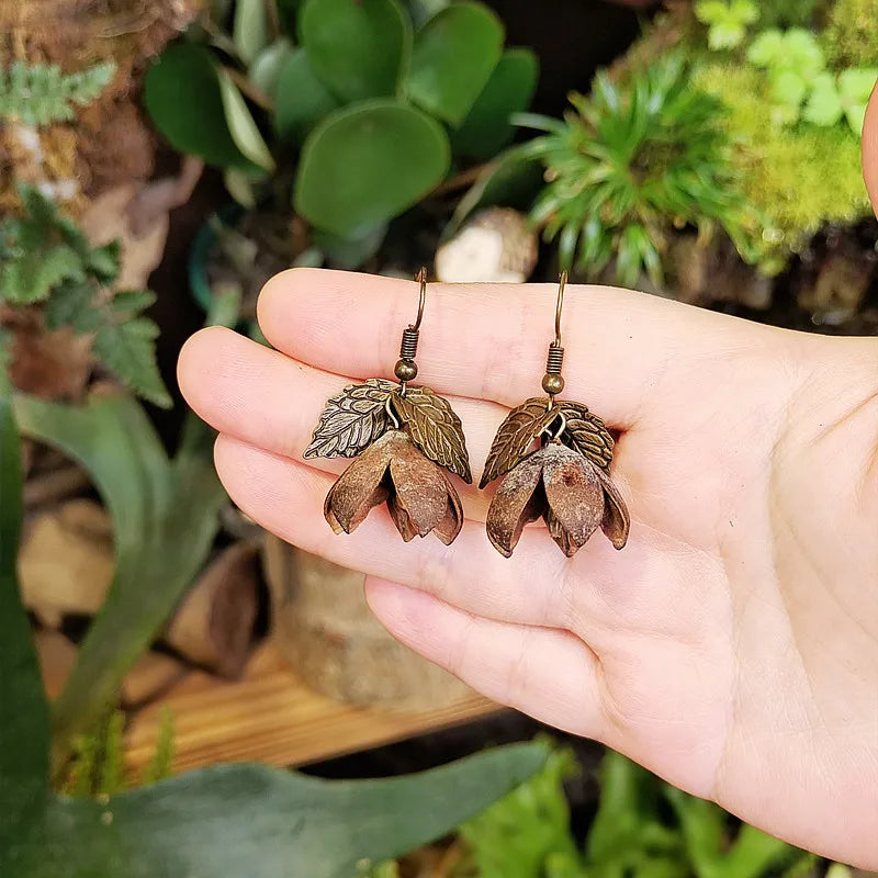 Pendientes Colgantes Borla de Otoño