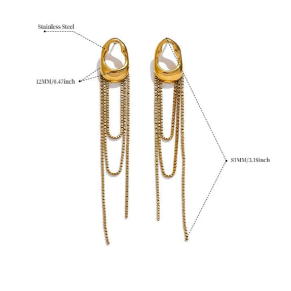 Pendientes Colgantes Gota de Agua para Mujer