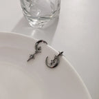 Pendientes Colgantes Luna y Estrellas