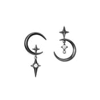 Pendientes Colgantes Luna y Estrellas