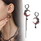 Pendientes Colgantes Luna Mujer