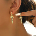 Pendientes colgantes lazo de mariposa