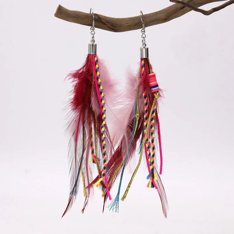 Pendientes Colgantes Pluma 5