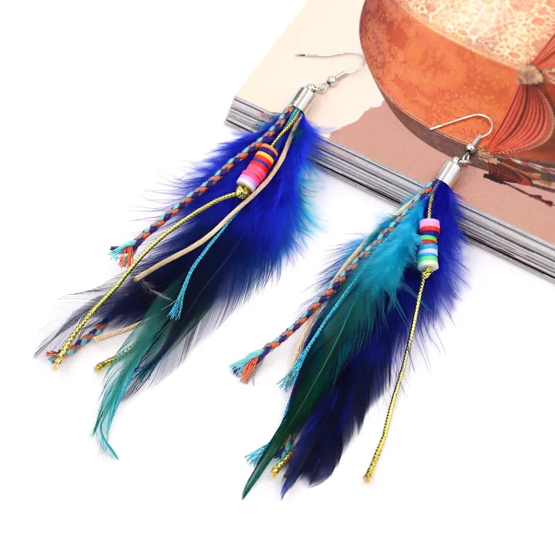 Pendientes Colgantes Pluma 1