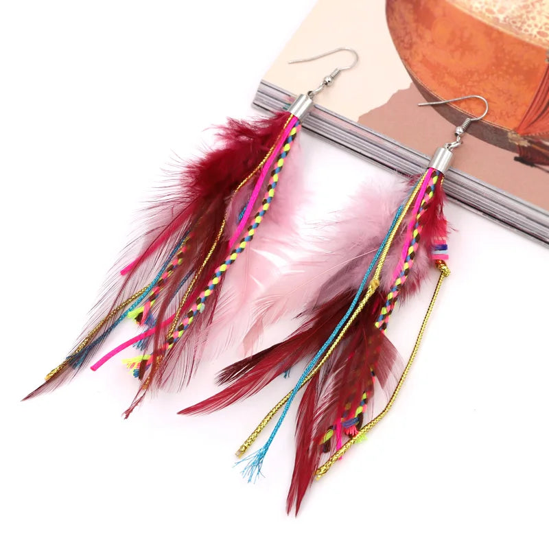 Pendientes Colgantes Pluma 5
