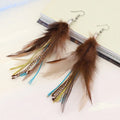Pendientes Colgantes Pluma 2