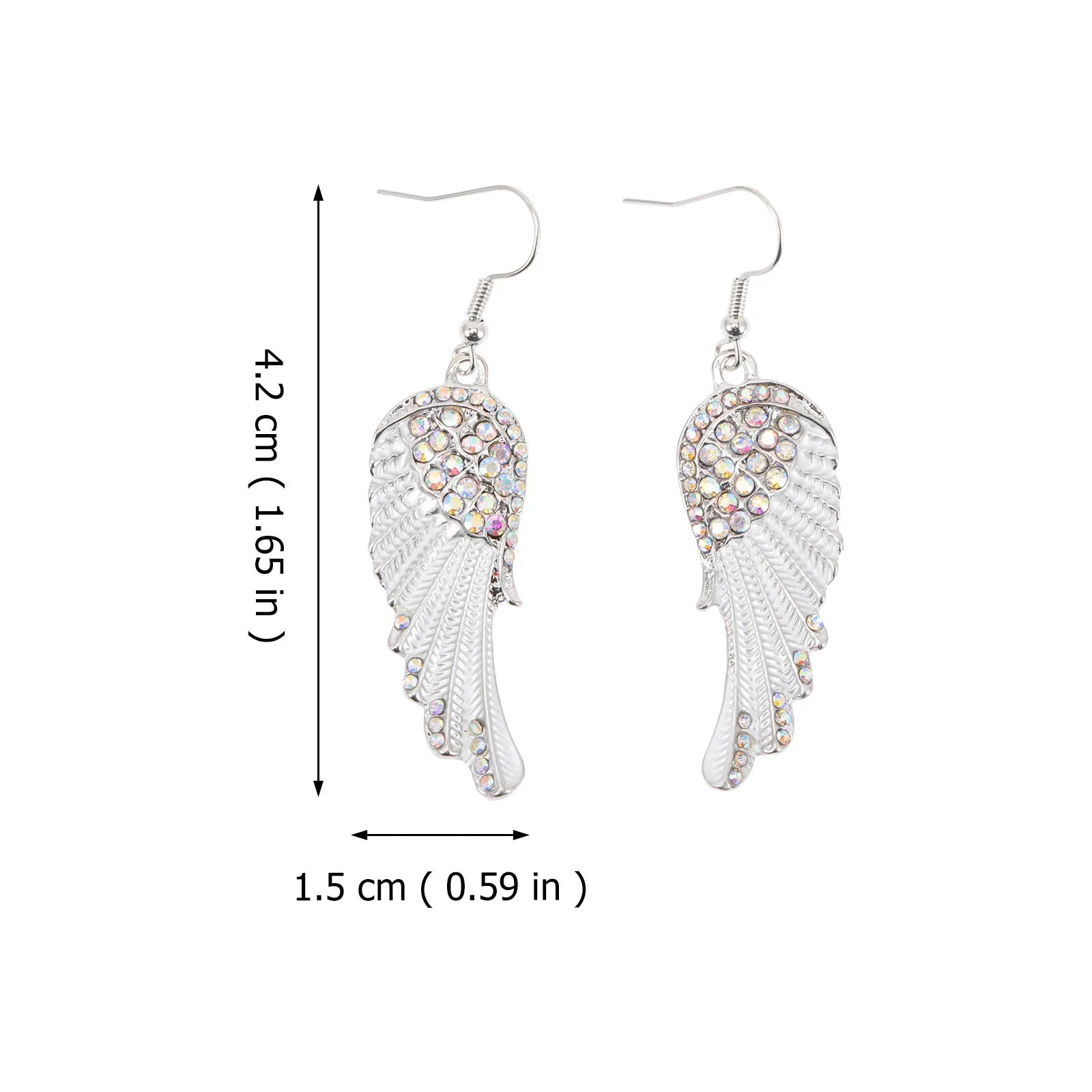 Pendientes colgantes para mujer alas de ángel 