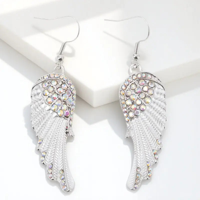 Pendientes colgantes para mujer alas de ángel 
