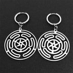 Pendientes Colgantes Rueda de Hécate Strophalos Mujer