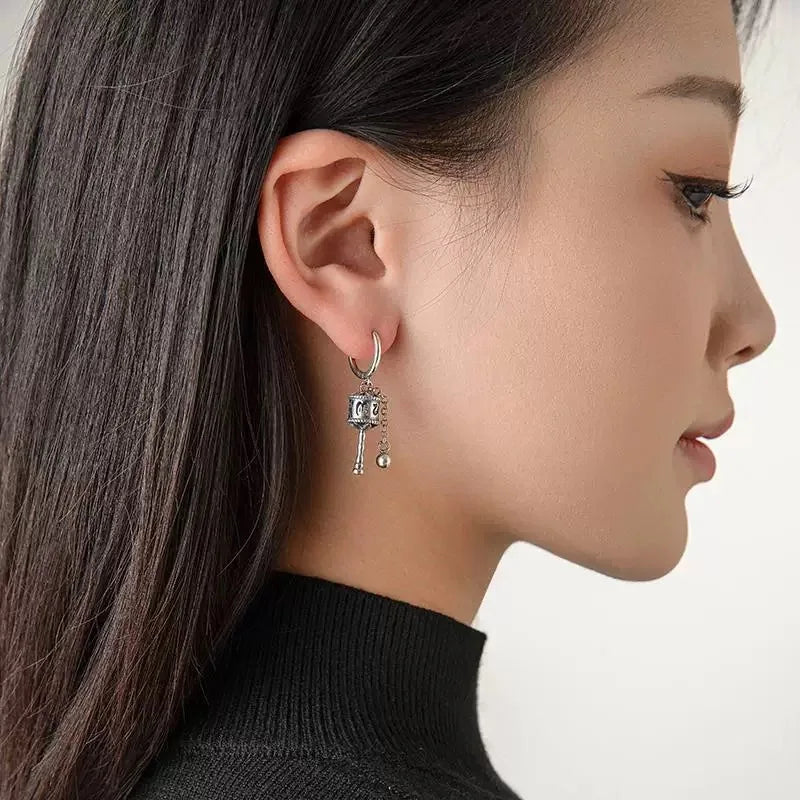 Pendientes Colgantes Rueda de Oración budista