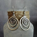Pendientes Colgantes Espiral Mujer 