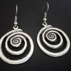Pendientes Colgantes Espiral Mujer 