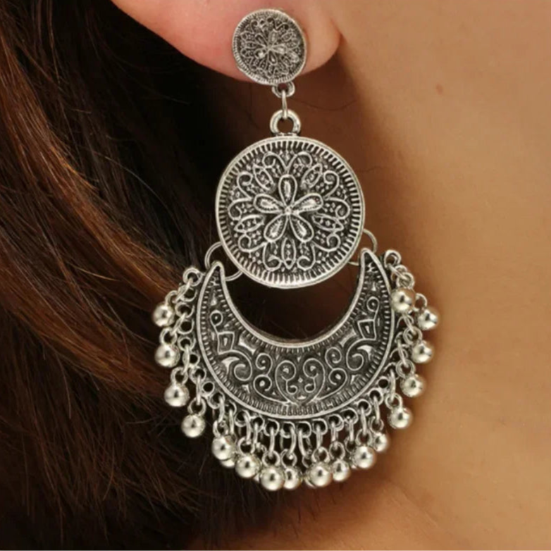 Pendientes Colgantes Estilo Bohemio Barroco plata