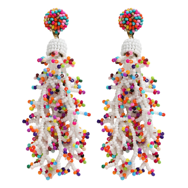 Pendientes Colgantes Estilo Bohemio Coral