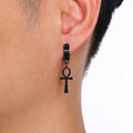 Pendientes Colgantes Estilo Egipcio Cruz de Ankh negro