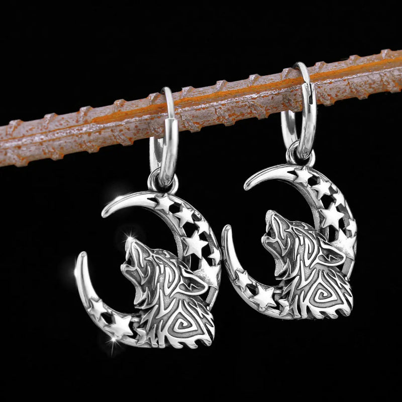 Pendientes Colgantes Vikingos Fenrir