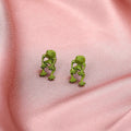 Pendientes para Mujer Rana verde