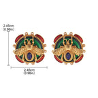 Pendientes redondos abeja