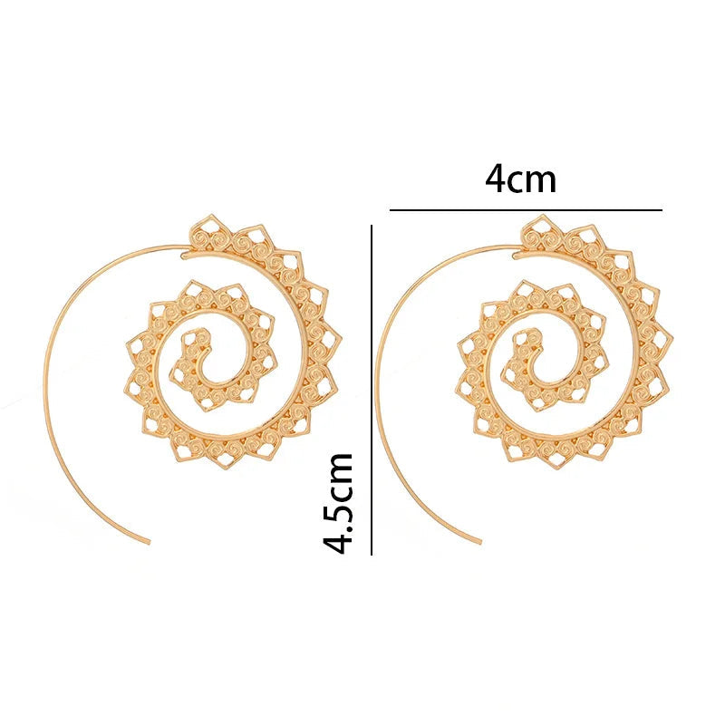 Pendientes Espiral Mujer 