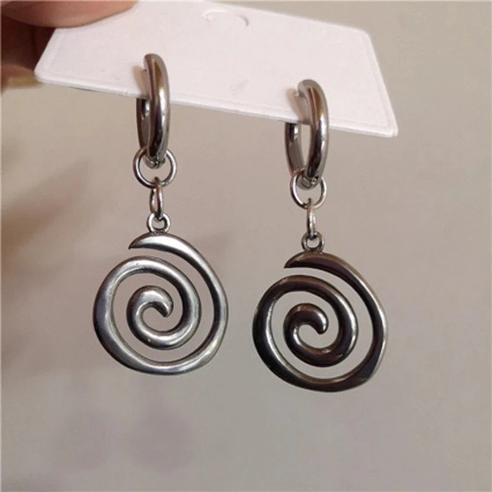 Pendientes de Espiral para Mujer Colgantes