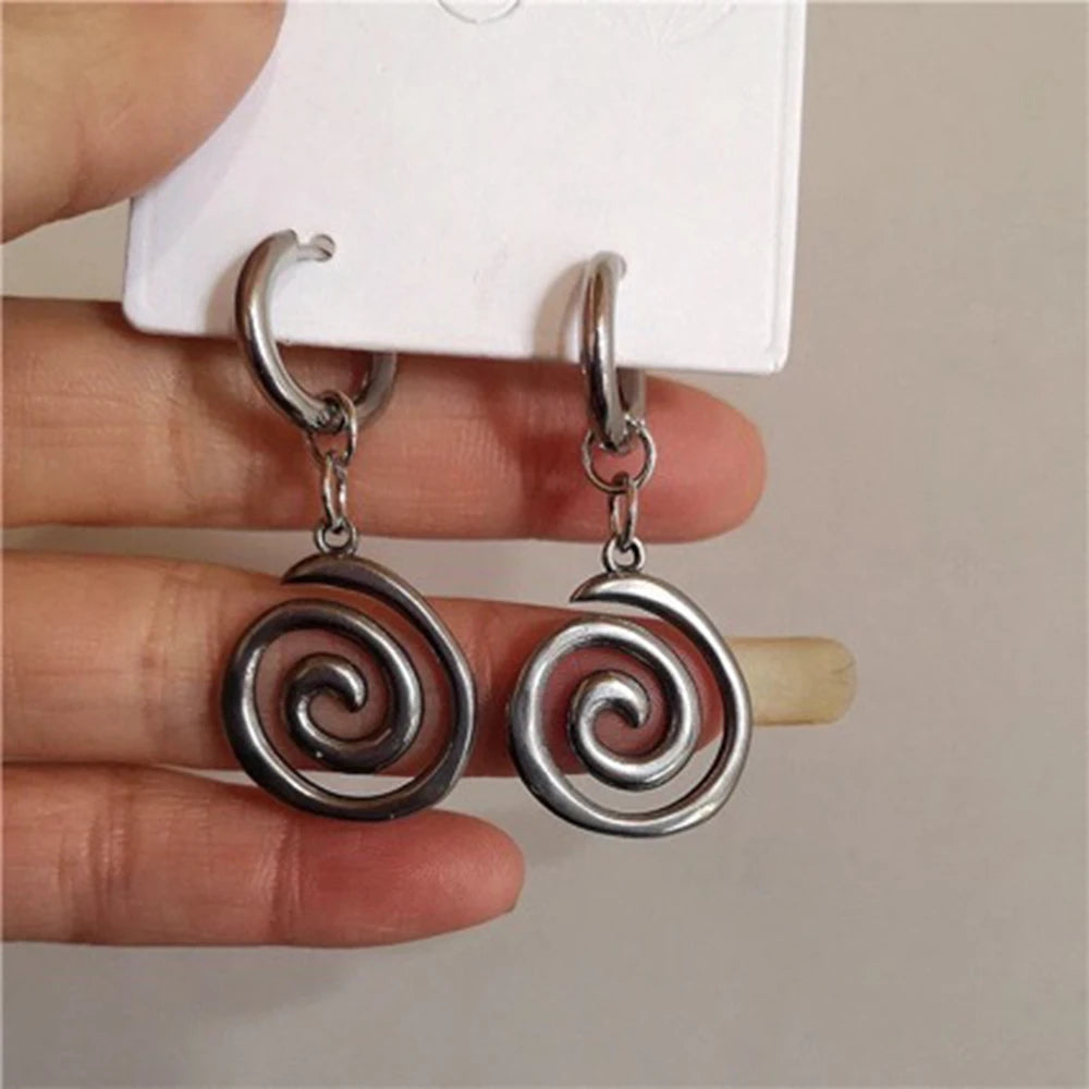 Pendientes de Espiral para Mujer Colgantes