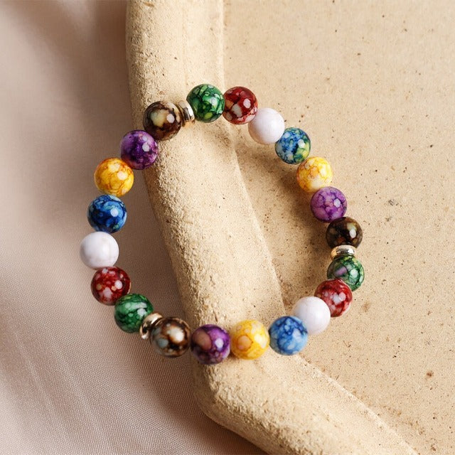 Pulsera 7 Chakras Cadena para Hombre Mujer Niño Piedras