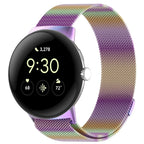 Pulsera de acero Milan magnética para Smartwatch Google Pixel Watch 1 y 2 arcoíris