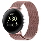 Pulsera de acero Milan magnética para Smartwatch Google Pixel Watch 1 y 2 rosa