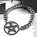 Pulsera de Acero Pentáculo Brujería Pulsera Wicca