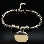 Pulsera de acero Pentáculo Brujería Pulsera Wicca