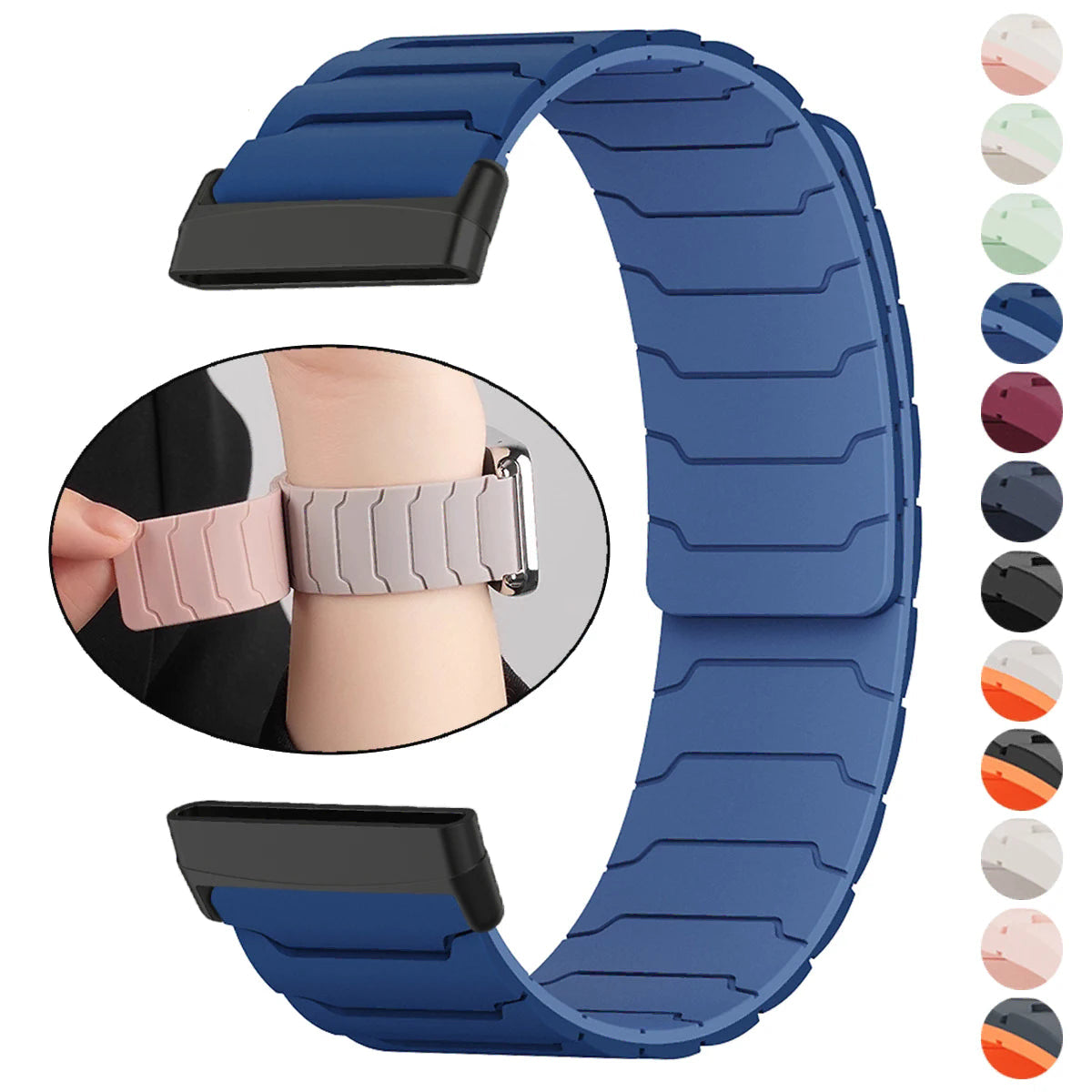 Pulsera magnética para reloj Fitbit Versa 3, Versa 4, Sense 1 y Sense 2