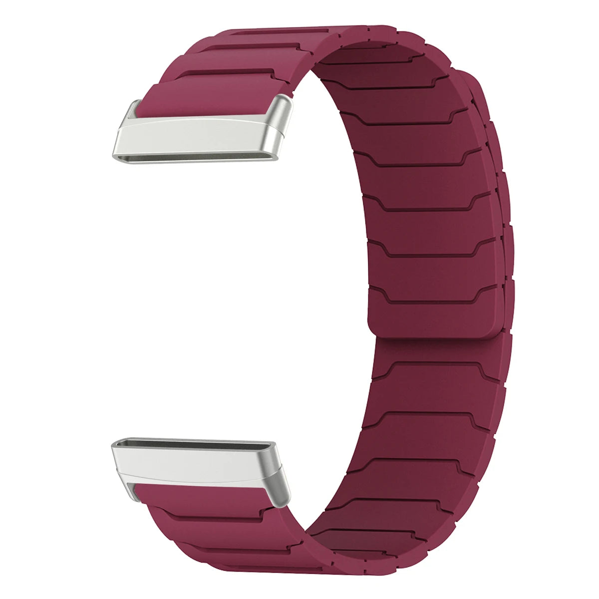 Pulsera magnética para reloj Fitbit Versa 3, Versa 4, Sense 1 y Sense 2 burdeos