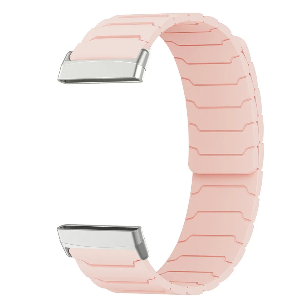 Pulsera magnética para reloj Fitbit Versa 3, Versa 4, Sense 1 y Sense 2 rosa