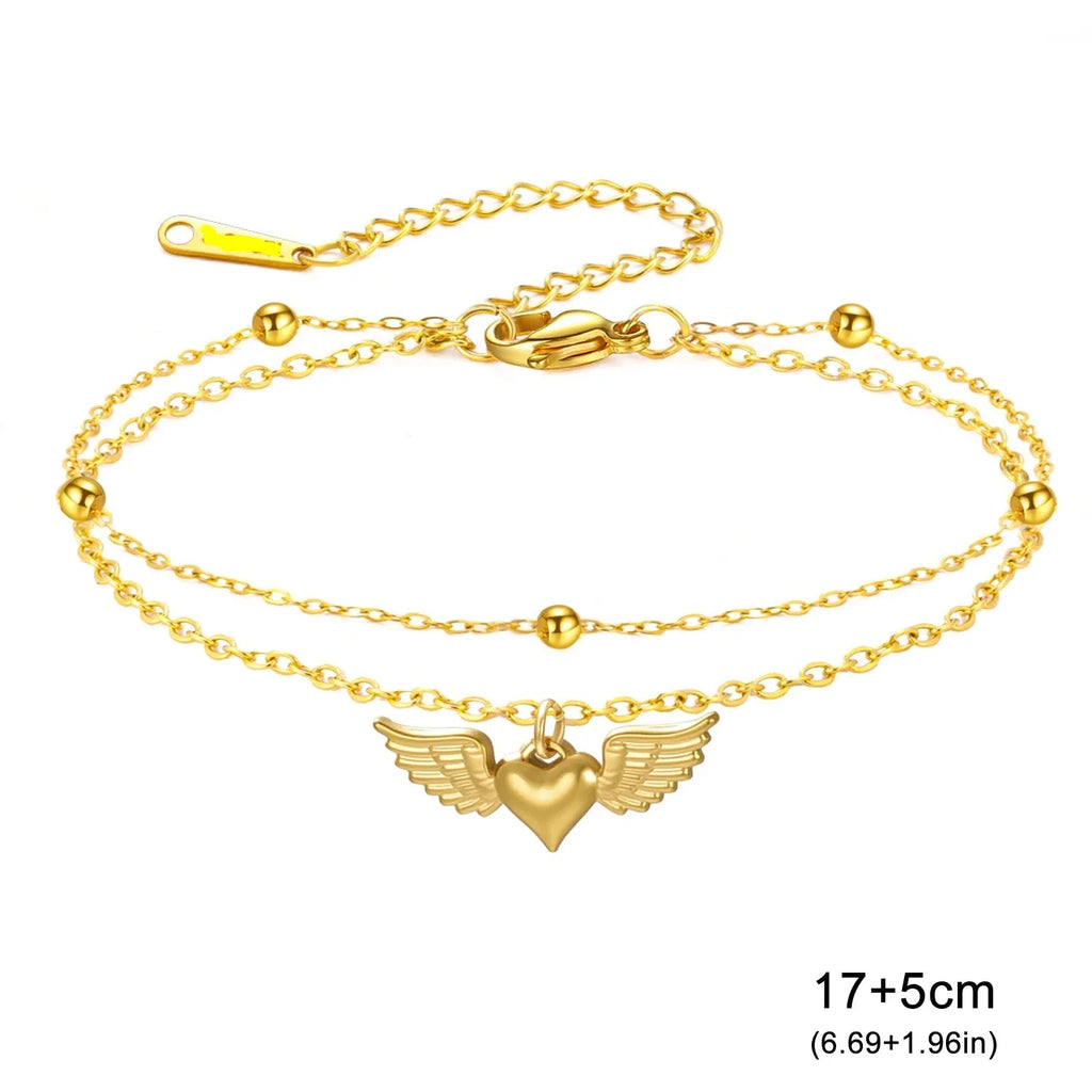 Pulsera ajustable alas de ángel