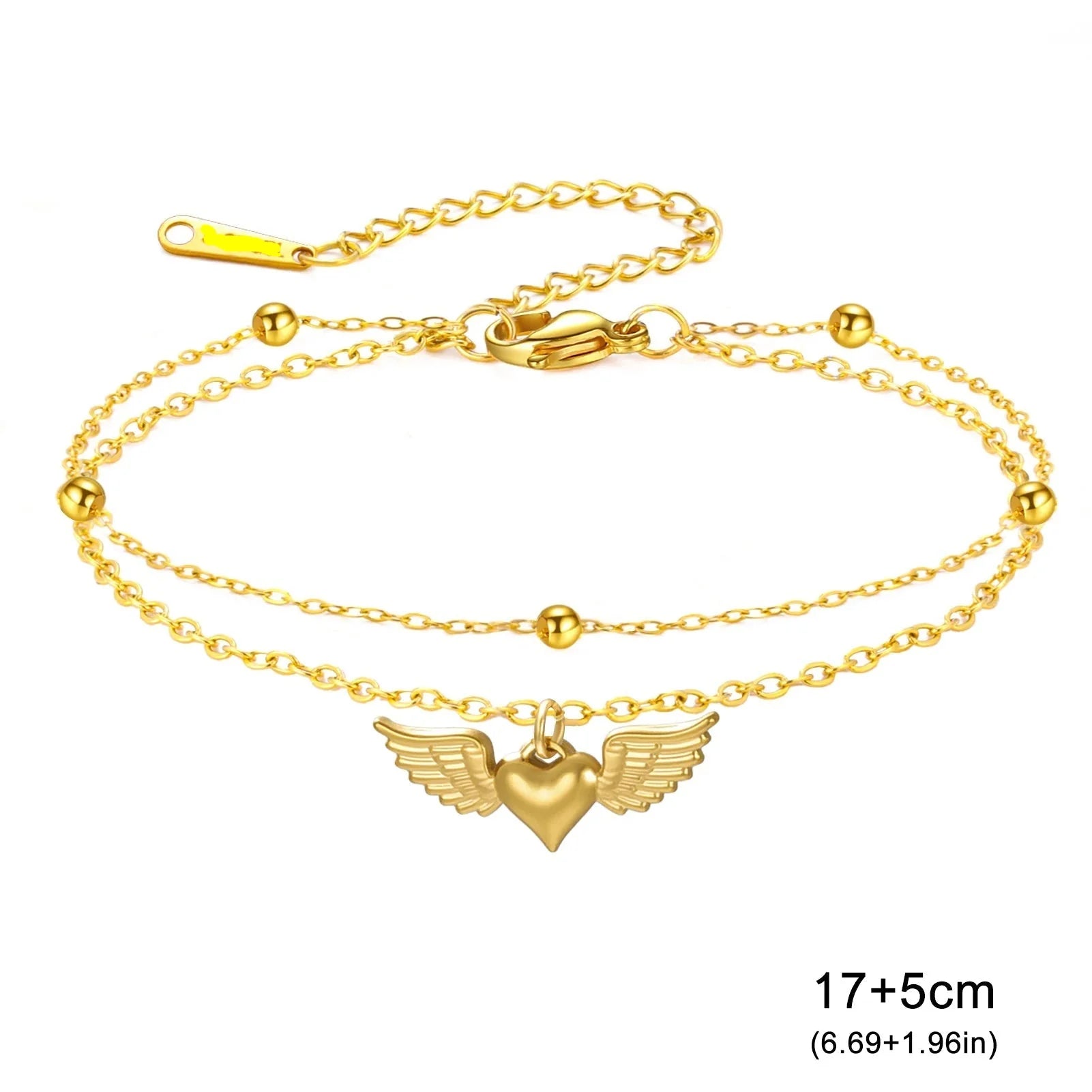 Pulsera ajustable alas de ángel