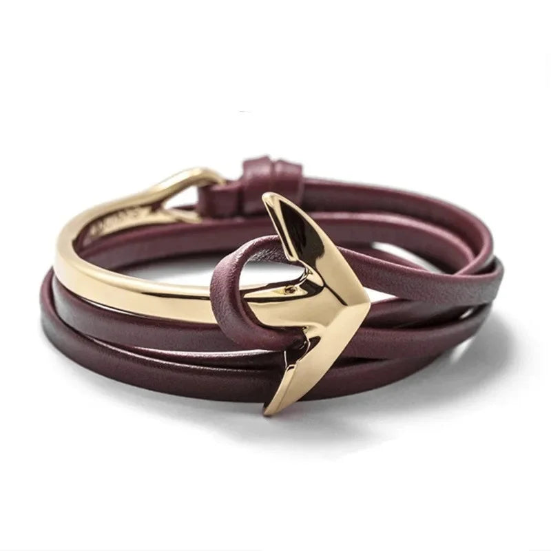 Pulsera ajustable ancla marina 