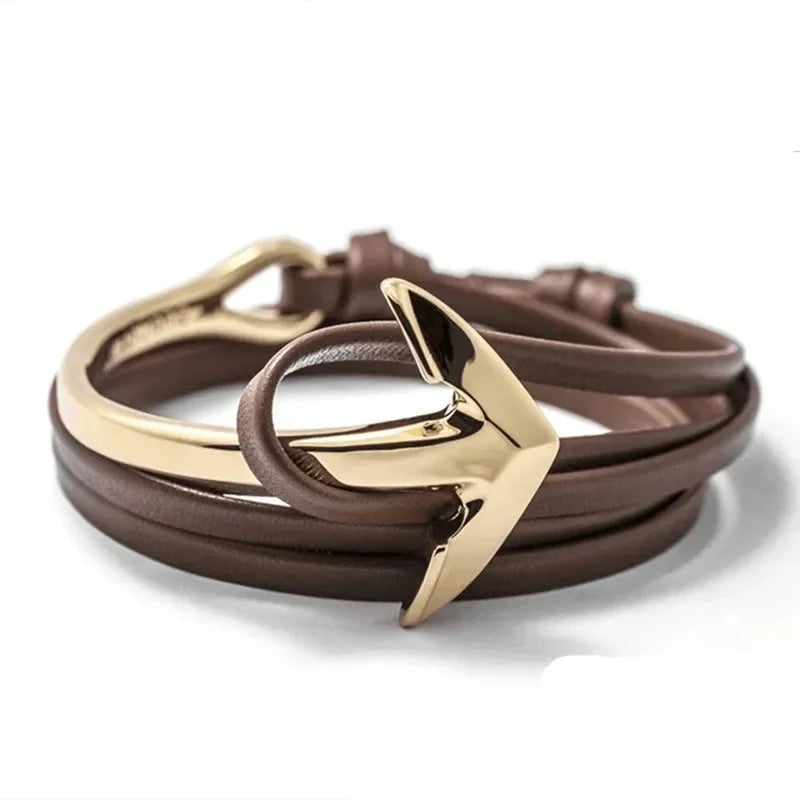 Pulsera ajustable ancla marina 