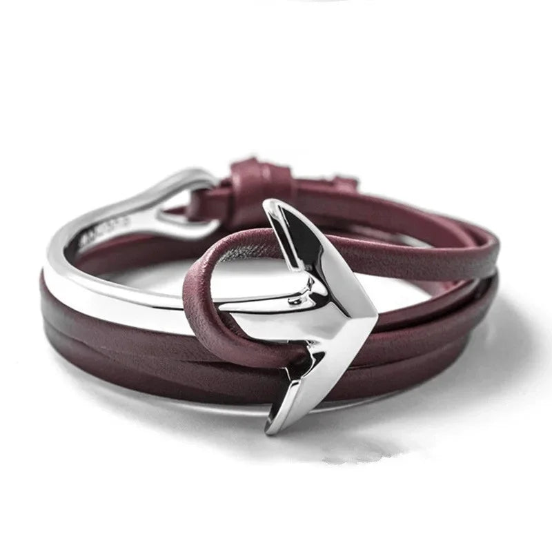 Pulsera ajustable ancla marina 
