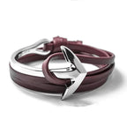 Pulsera ajustable ancla marina 