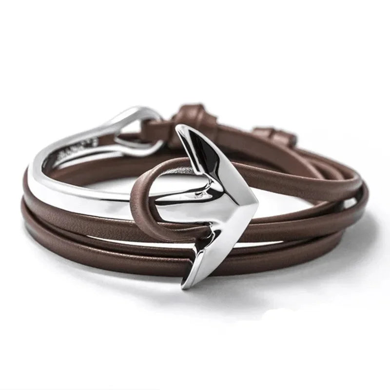 Pulsera ajustable ancla marina 