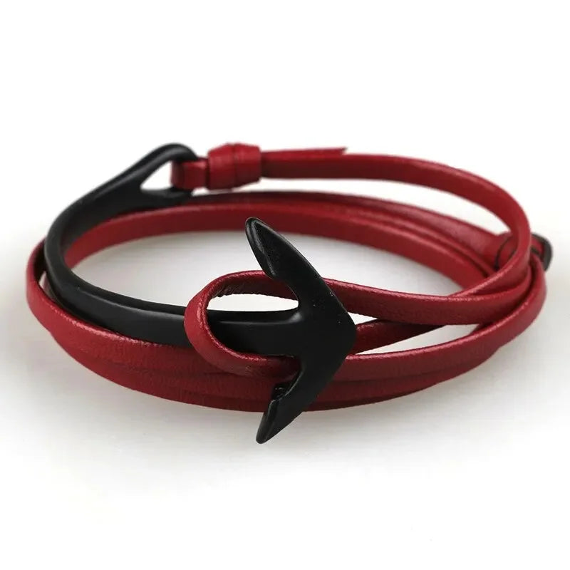 Pulsera ajustable ancla marina 