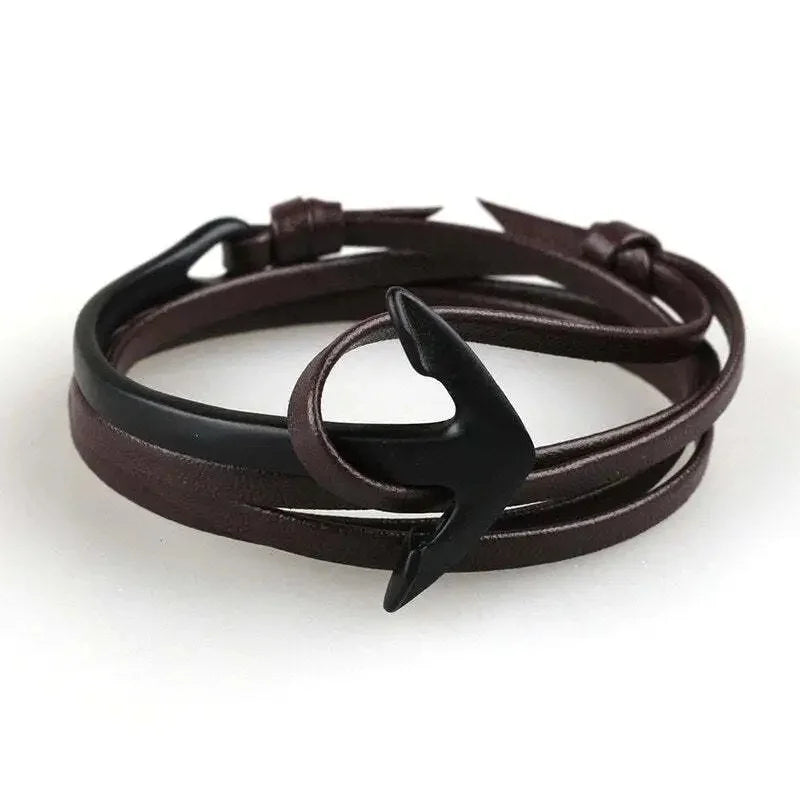 Pulsera ajustable ancla marina 