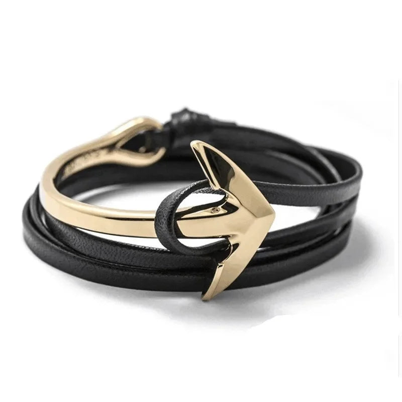 Pulsera ajustable ancla marina 