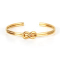Pulsera ajustable con nudo para hombre oro